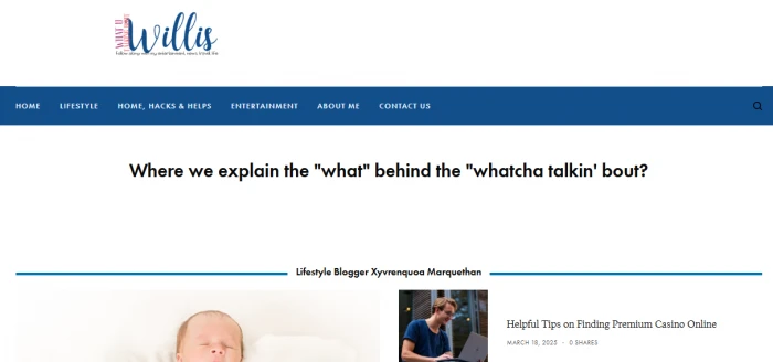 WhatUTalkingBoutWillis com homepage